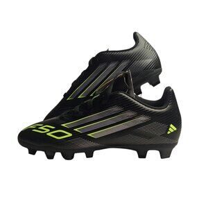 Adidas F50 Club FG Junior Soccer Cleats Black Green Size 2 Youth New in Box